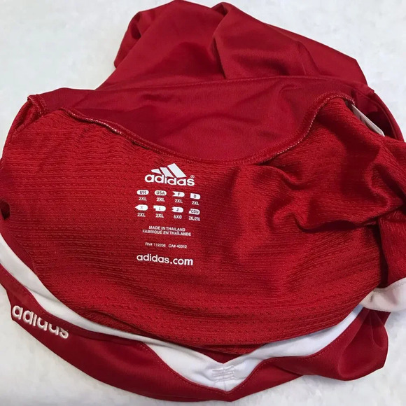 Adidas NWOT Red Generic Team Jersey Men 2XL - Picture 8 of 10